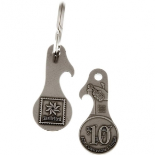 recycled metal keyring