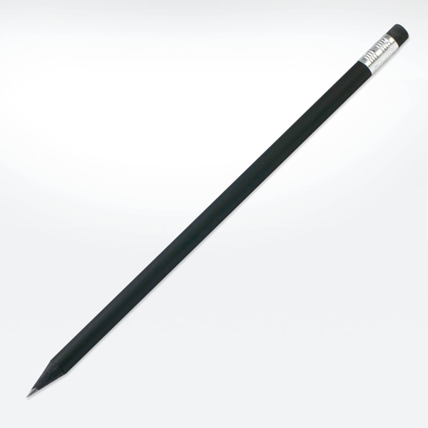 Wooden Eco Black pencil with eraser - FSC 100%