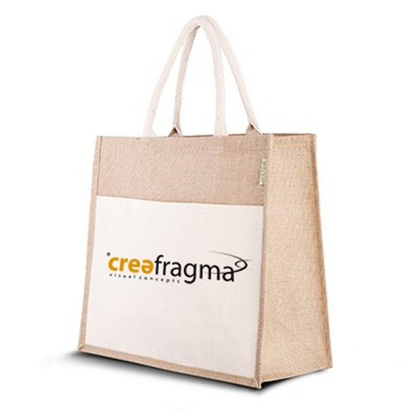 Jute Tasche Combi - ca. 370x420x200 mm