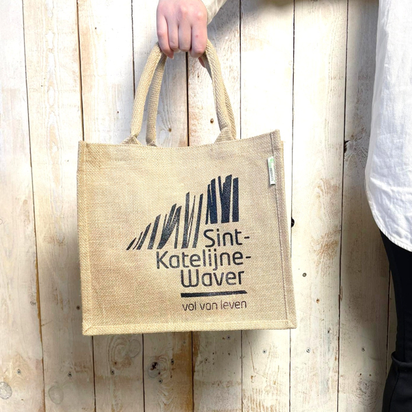 Brighton Jute Shopper natuur, jute tas - ca. 300x300x200 mm