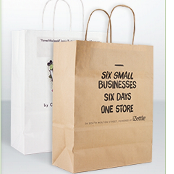 Boutique Bag Medium van gerecycled papier - ca. 260x350x130 mm