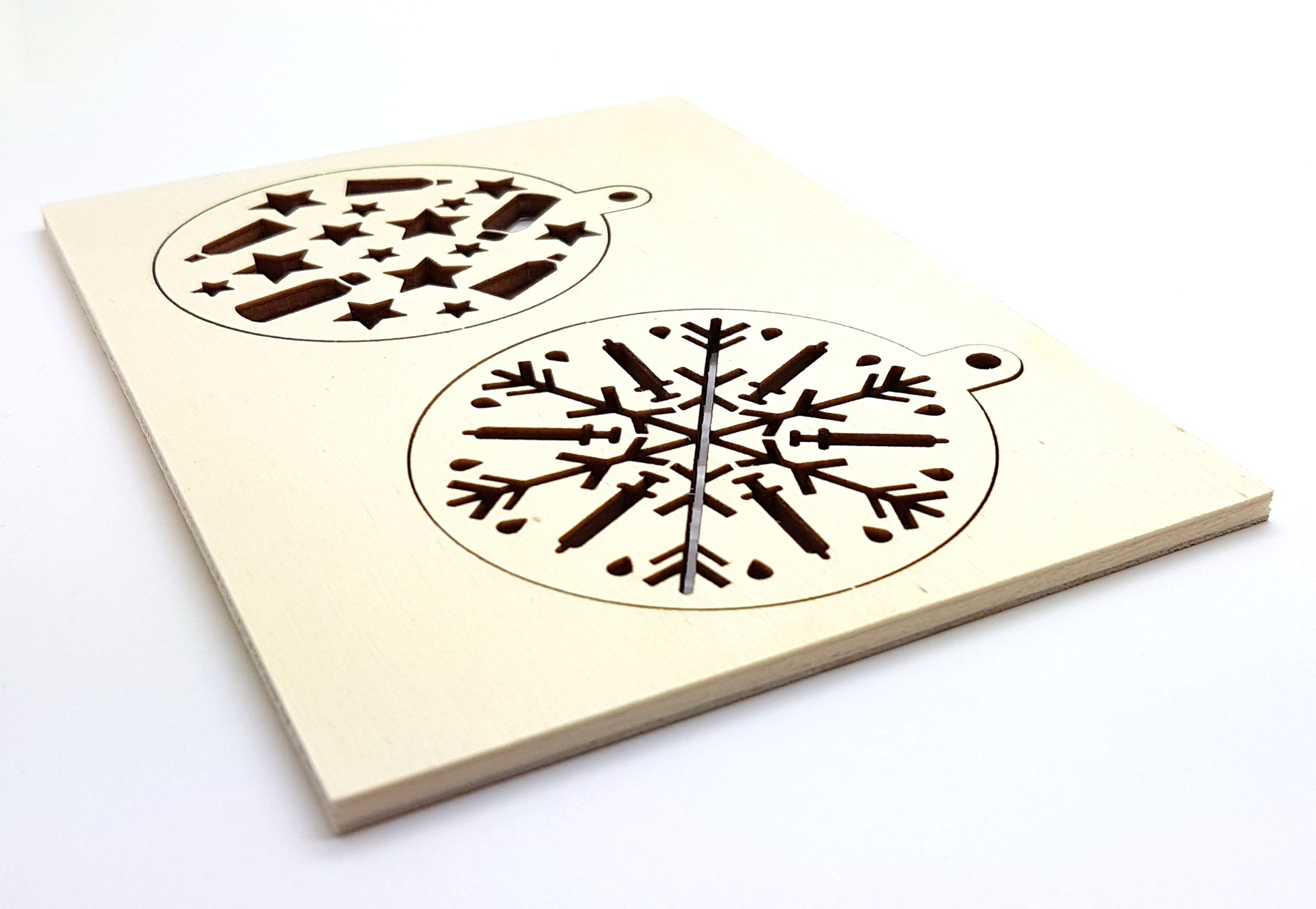 wooden christmas card