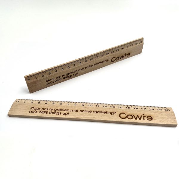 Wooden ruler 20 cm - 100% PEFC