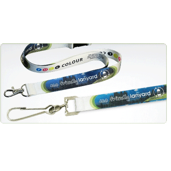 Lanyard Deluxe - 10 mm - including print in full colour - recycled PET