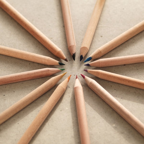 Farbstift mit Samen - gelb: Gänseblümchen