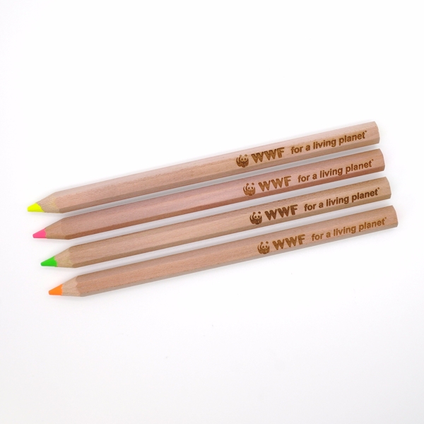 Maxi-colouring pencil fluo 18 cm