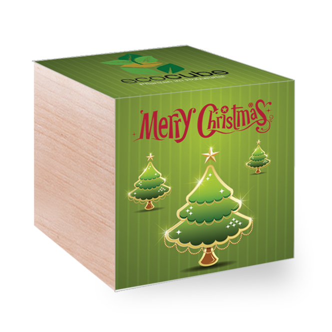 Ecocube with seeds - Christmas