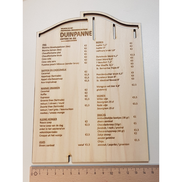 Menu de boisson ca. A5