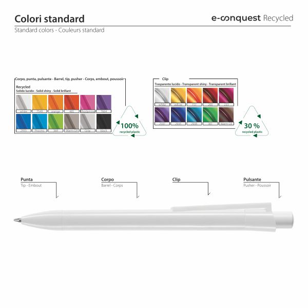 e-Conquest stylo recyclé