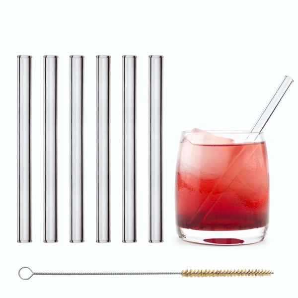 drinking straw 150 mm - glass