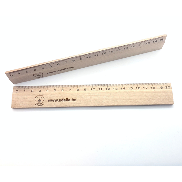 Wooden ruler 20 cm - 100% PEFC