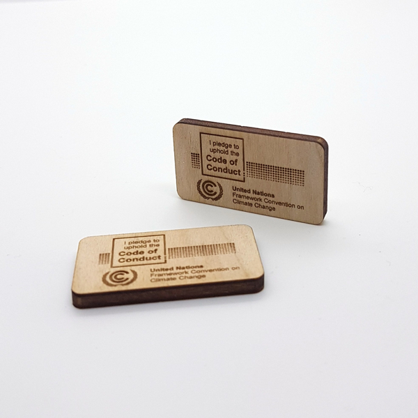 Magnet / pin wood 40 mm - natural
