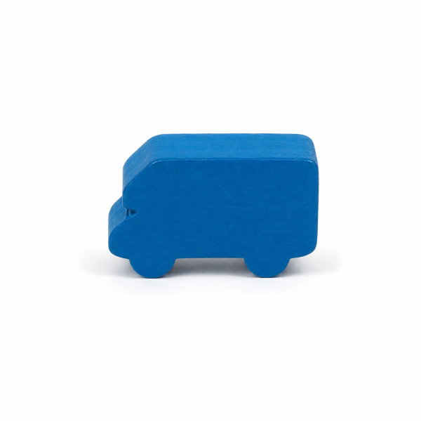 houten figuur bestelwagen - ca. 21x12x8 mm
