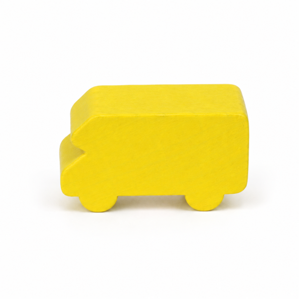 houten figuur camper - ca. 32x19x14 mm