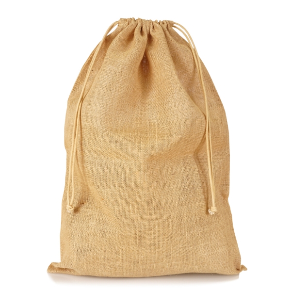 Sac en jute à cordons - 50 x 70 cm