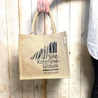 Brighton Jute Shopper natural, jute bag - ca. 300x300x200 mm