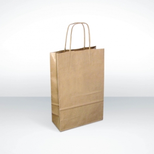 A4 Kraft Papier Tasche von nachhaltigem Papier - ca. 220x310x110 mm