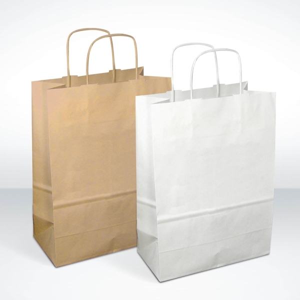 Sac M de papier recyclé brun clair - ca. 260x350x130 mm