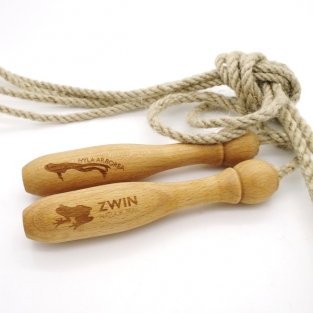 Skipping rope, beech (250 cm) natural - FSC 100%