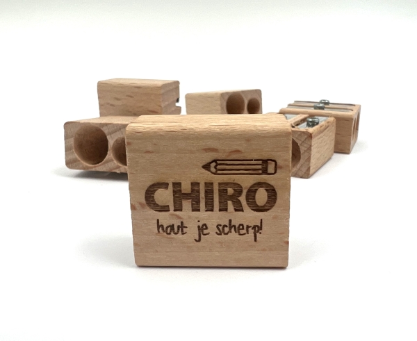 Houten slijper - dubbel