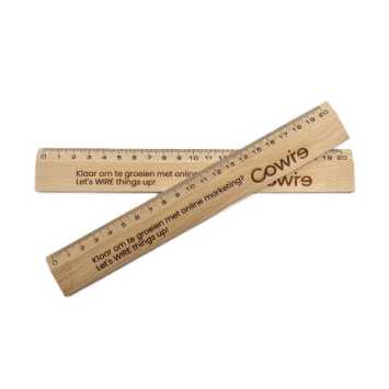 Wooden ruler 20 cm - 100% PEFC