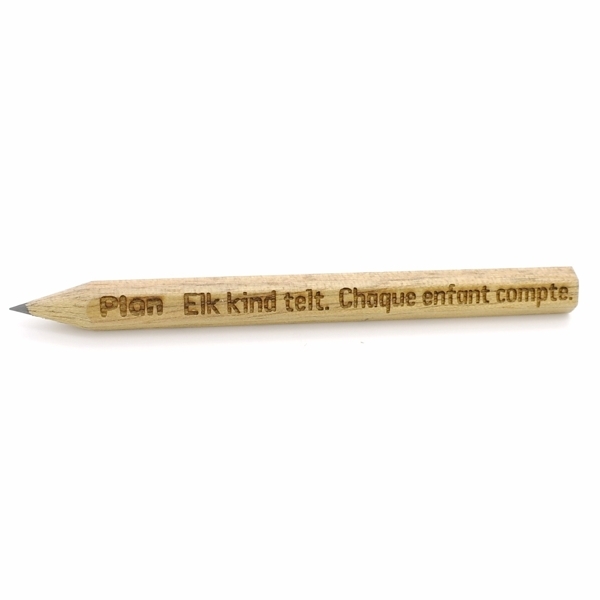 Mini-Bleistift, sechseckig - FSC 100% - mit Gravur