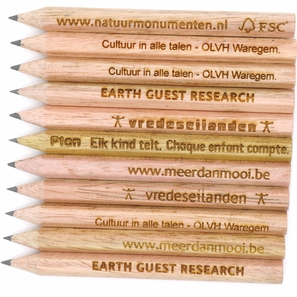 Mini-potlood, zeskantig - FSC 