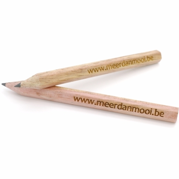 Mini-Bleistift, sechseckig - FSC 100% - mit Gravur