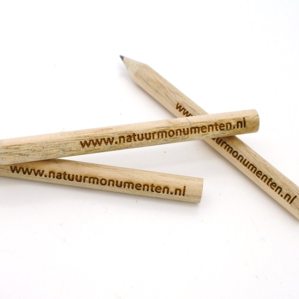 Mini-pencil, round - FSC 100% - with engraving