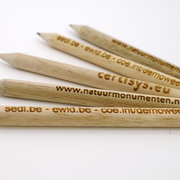 Mini-pencil, round - FSC 100% - with engraving