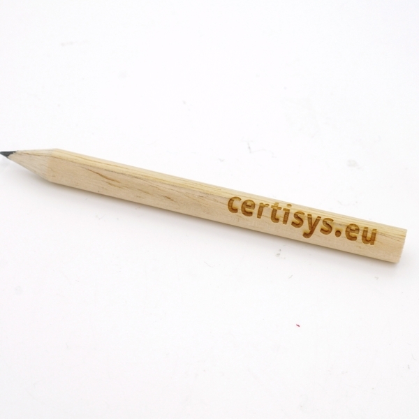 Mini-pencil, round - FSC 100% - with engraving