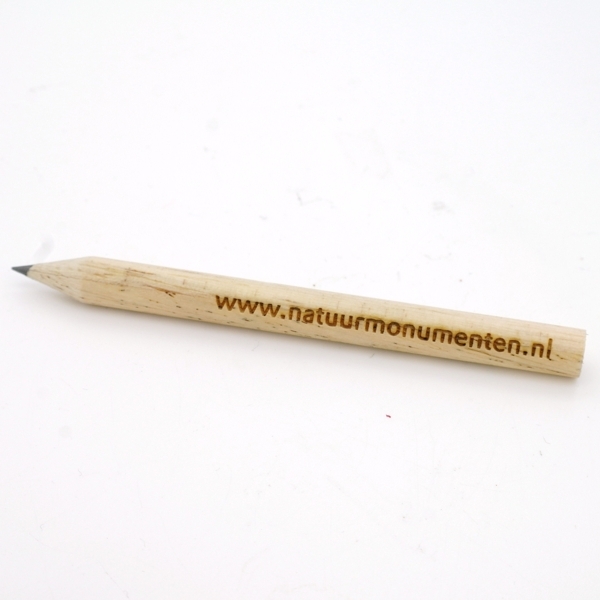Mini-pencil, round - FSC 100% - with engraving