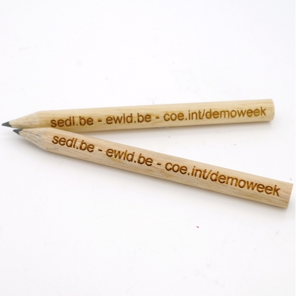 Mini-pencil, round - FSC 100% - with engraving