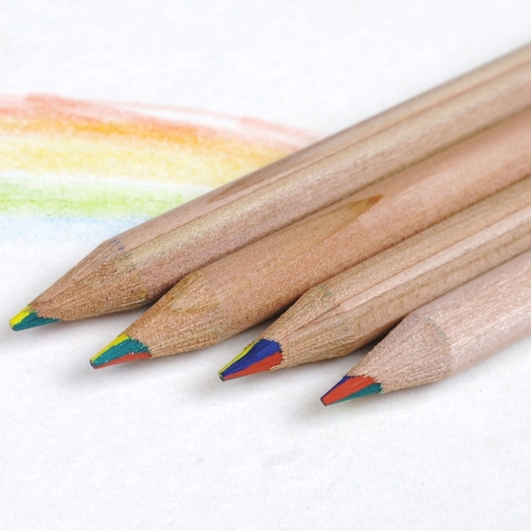 Regenboogpotlood, rond - 100% FSC