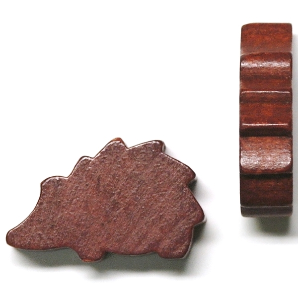 houten figuur egel - ca. 30x18x8 mm