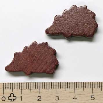 Holzfigur Igel braun - ca. 30x18x8 mm