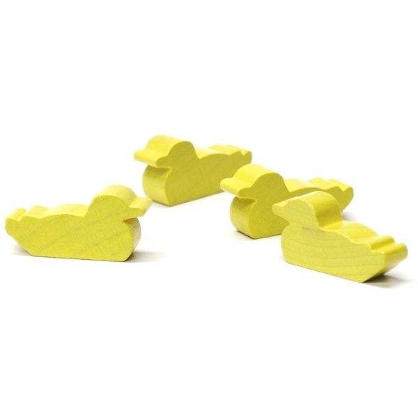wooden figure duck yellow - ca. 30x15x8 mm