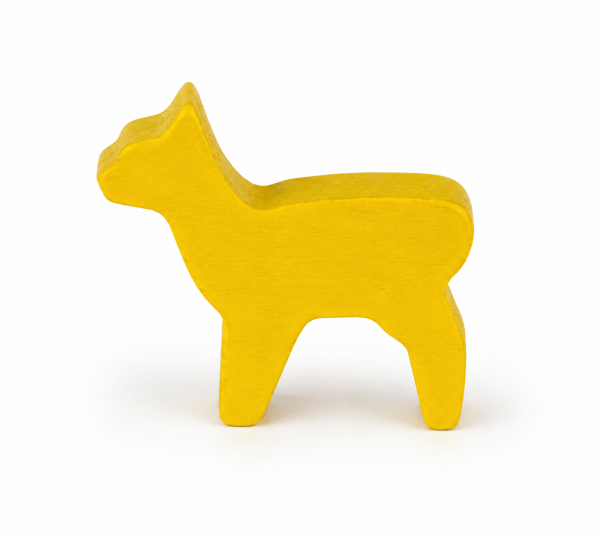 houten figuur hert - ca. 30x29x8 mm
