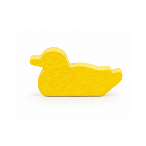 houten figuur eend - ca. 30x15x8 mm