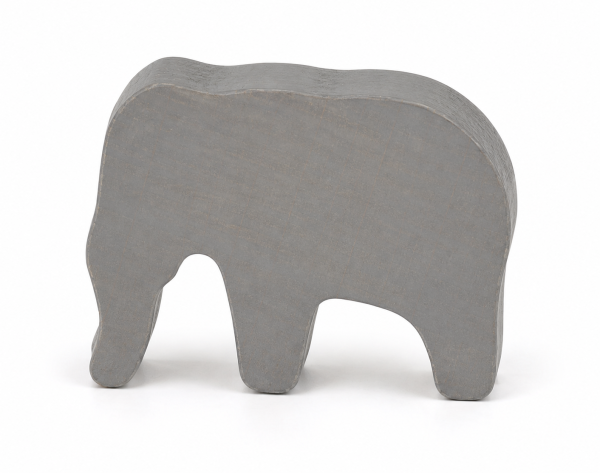 houten figuur olifant - ca. 37x28x8 mm