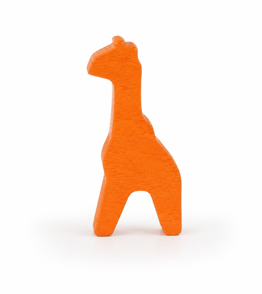 houten figuur giraf - ca. 20x45x8 mm