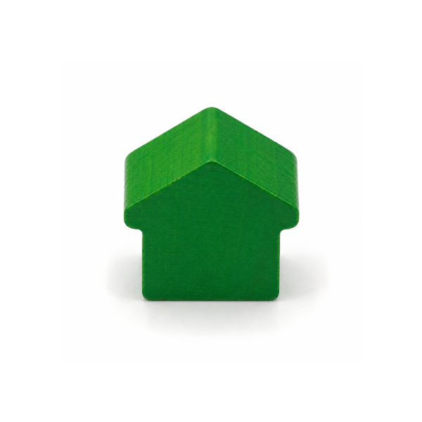 houten figuur hotel - ca. 12x13x12 mm