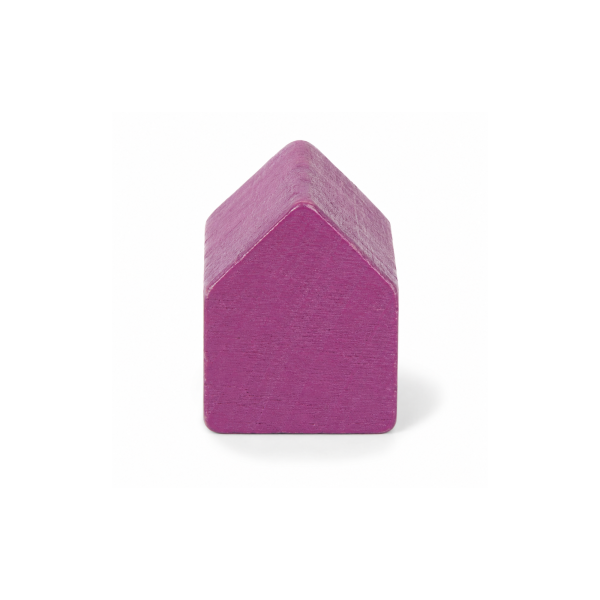 houten figuur huis - ca. 14x10x12 mm