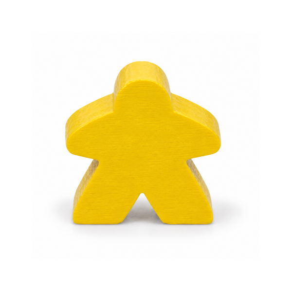 houten figuur meeple - ca. 14x24x8 mm