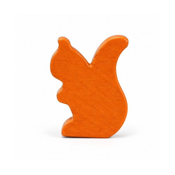 houten figuur eekhoorn - ca. 19x25x8 mm