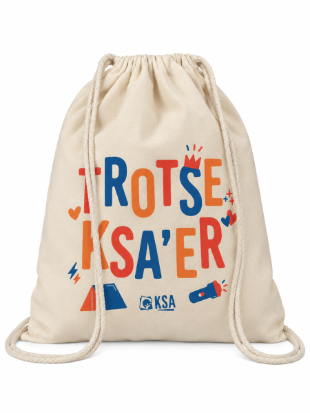 Sporttas Fairtrade katoen - 32x40 cm