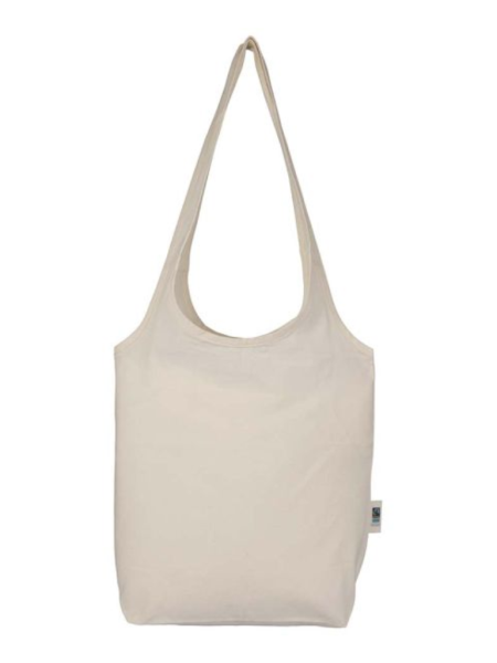 City shopper tas Fairtrade katoen - 34x40 cm