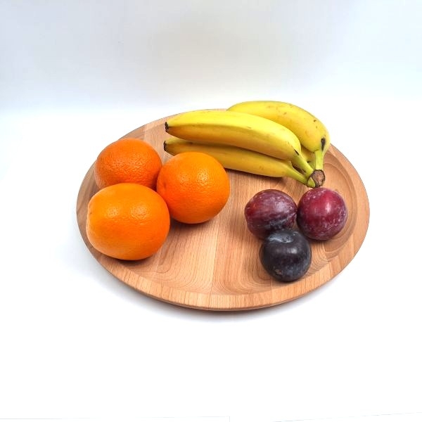 large fruit bowl (diameter 35 cm x height 3 cm) - FSC 100%