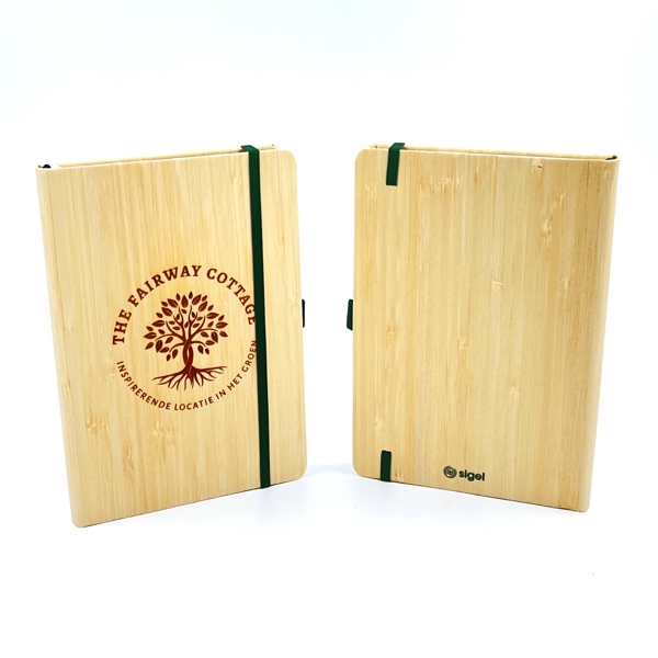 livre avec couverture en bambou, flexible, pointillé