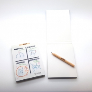 notepad + pencil  - 100 sheets - full colour (cover)